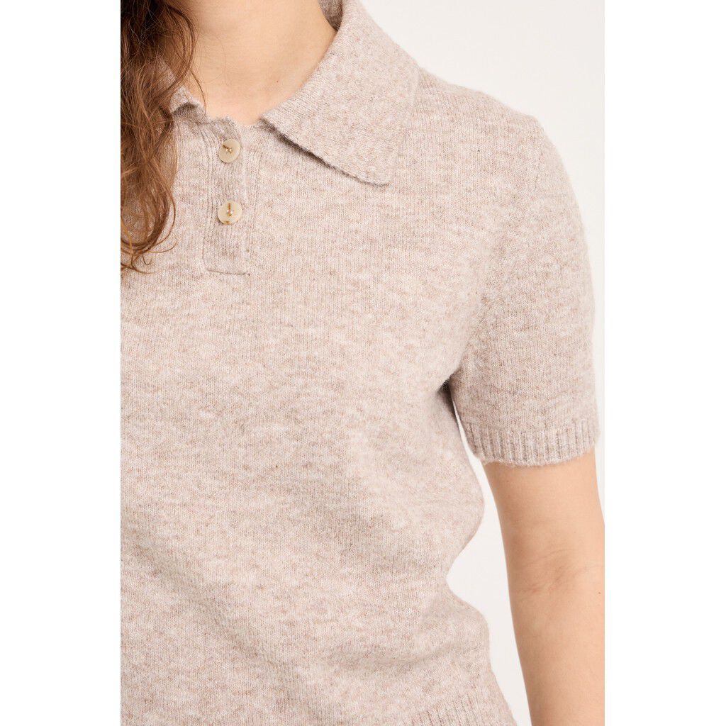 Rena polo knit blouse