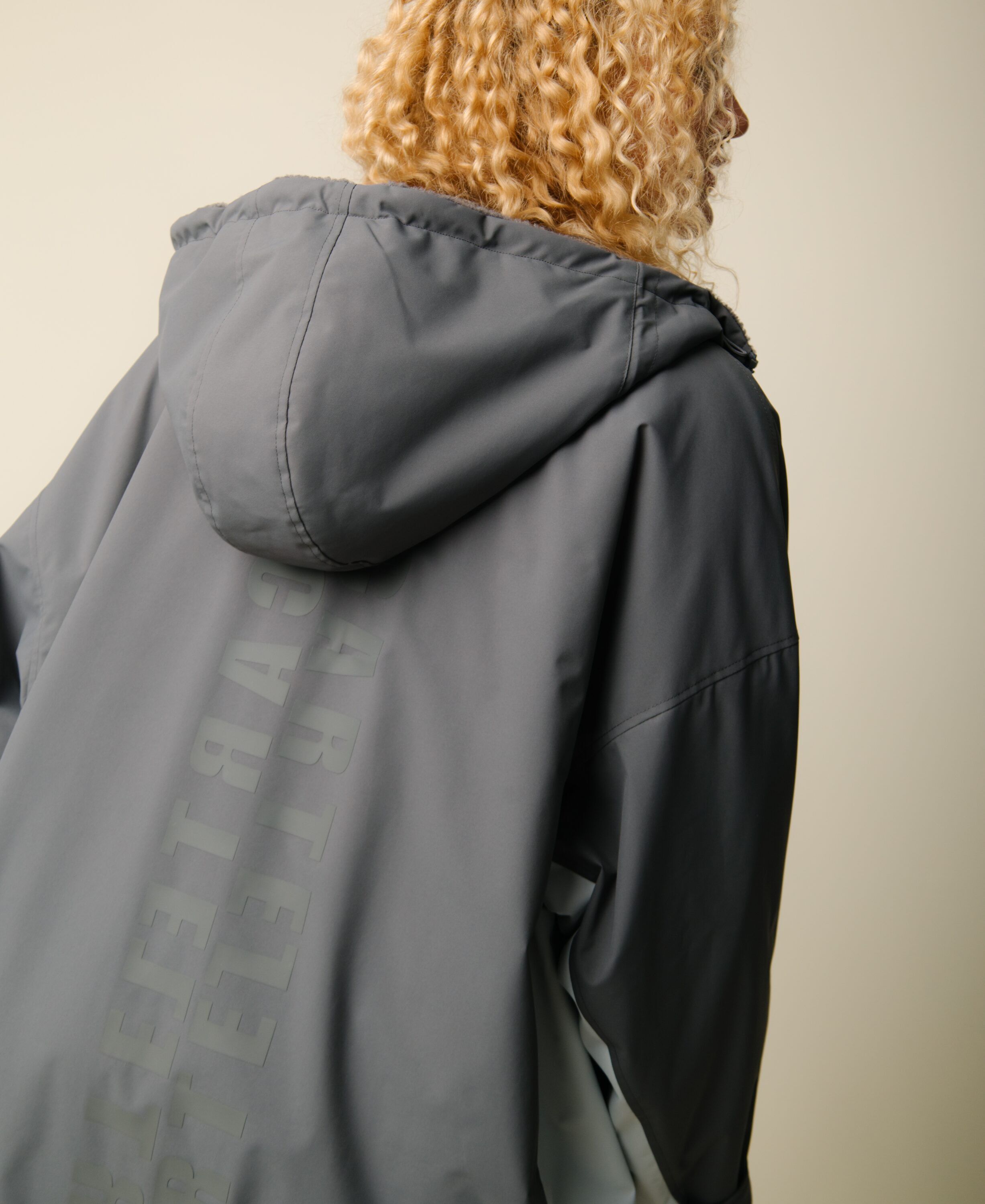 Nordic Fleece Changing Robe - Charcoal