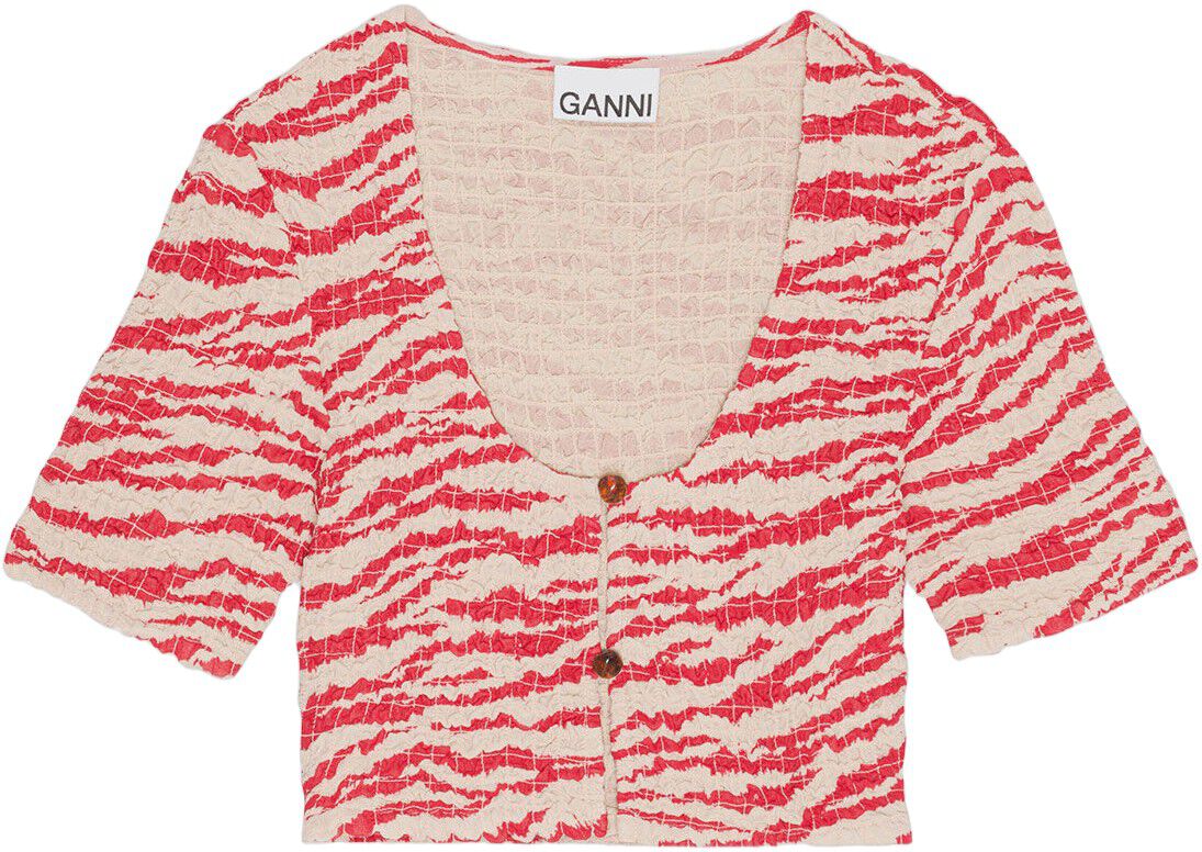 Printed Light Georgette Cropped Smo