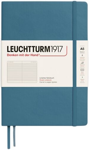 LT1917 notesbog HC L 249s A5/Medium Stone Blue 363335