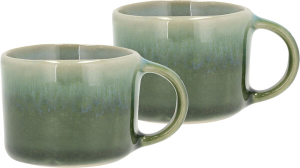 Espressokopp Styles 0,08 liter 2 st Svart/Blå Stengods