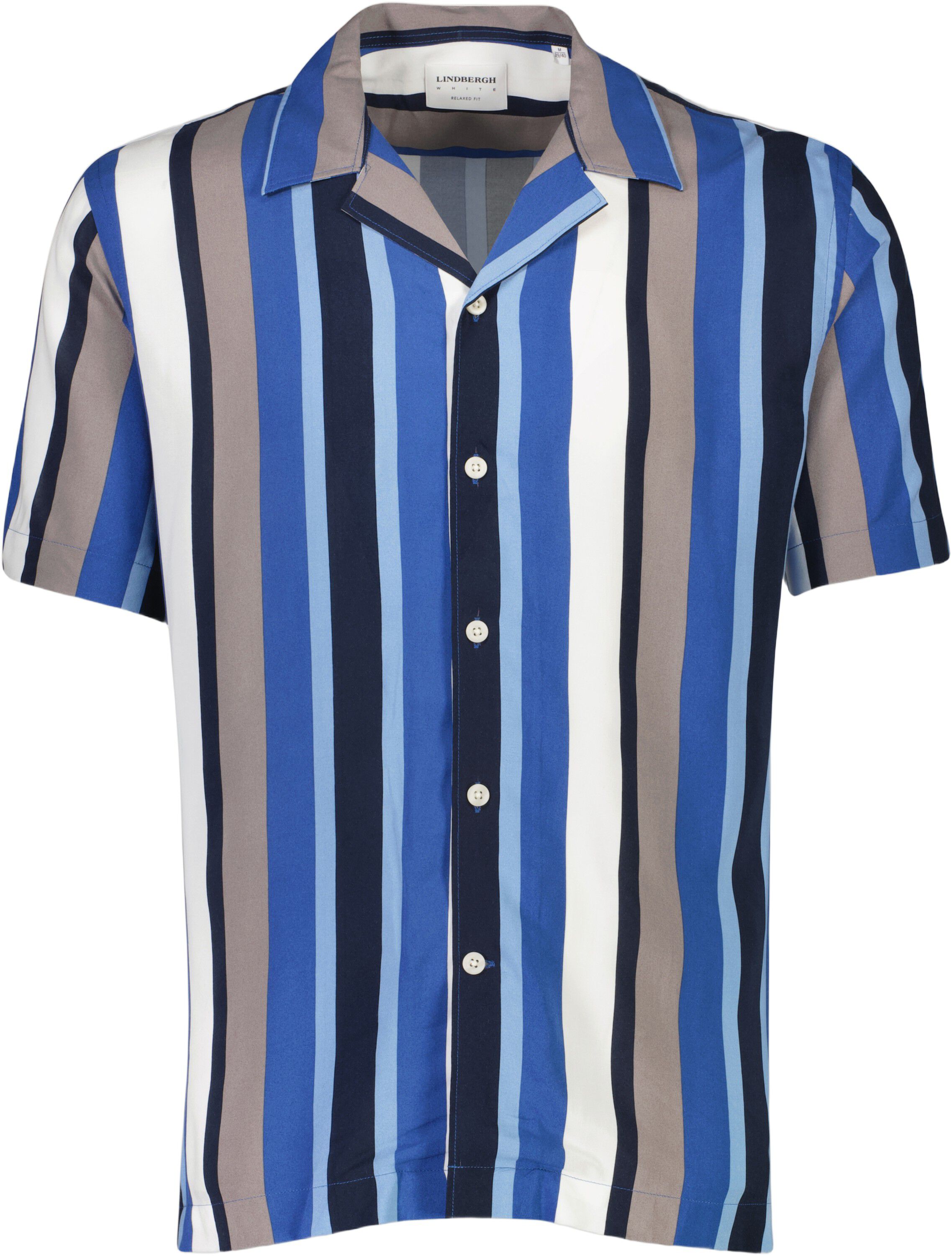 Bold stripe viscose shirt S/S