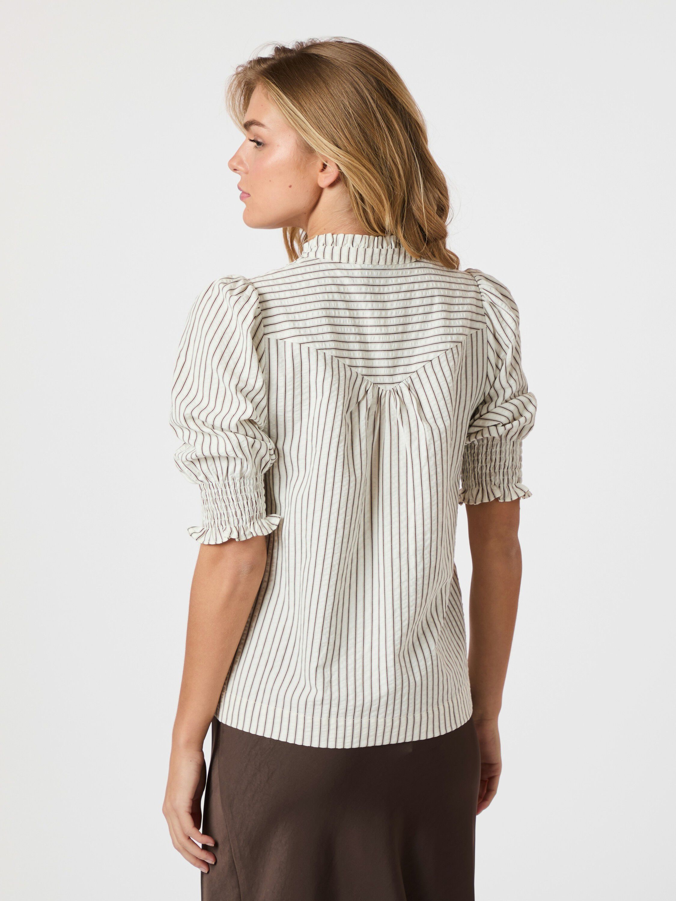 Diana Crepe Stripe Blouse