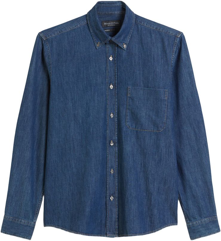 Button down collar, long sleeves, o