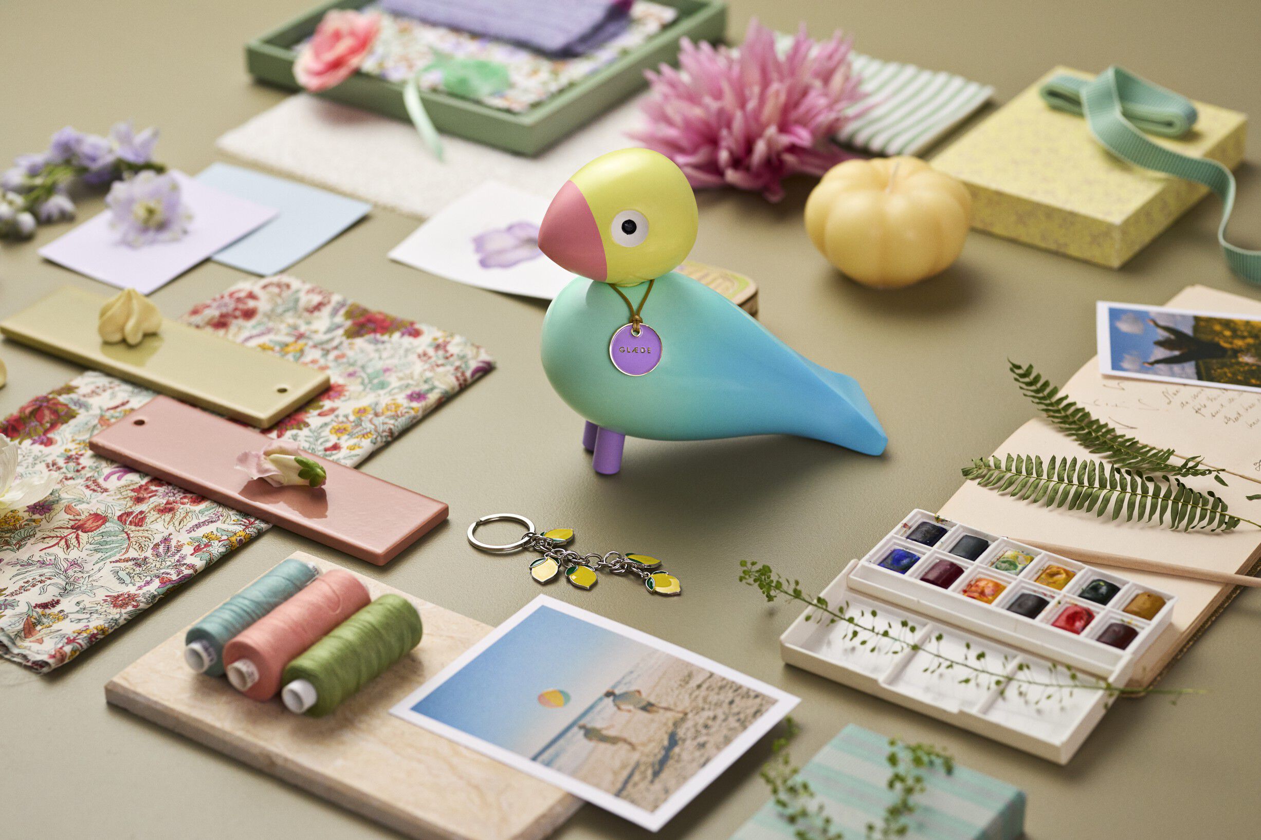 Story Bird Joy H15. 5 cm aqua