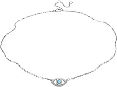 Blue Topaz Eye Necklace