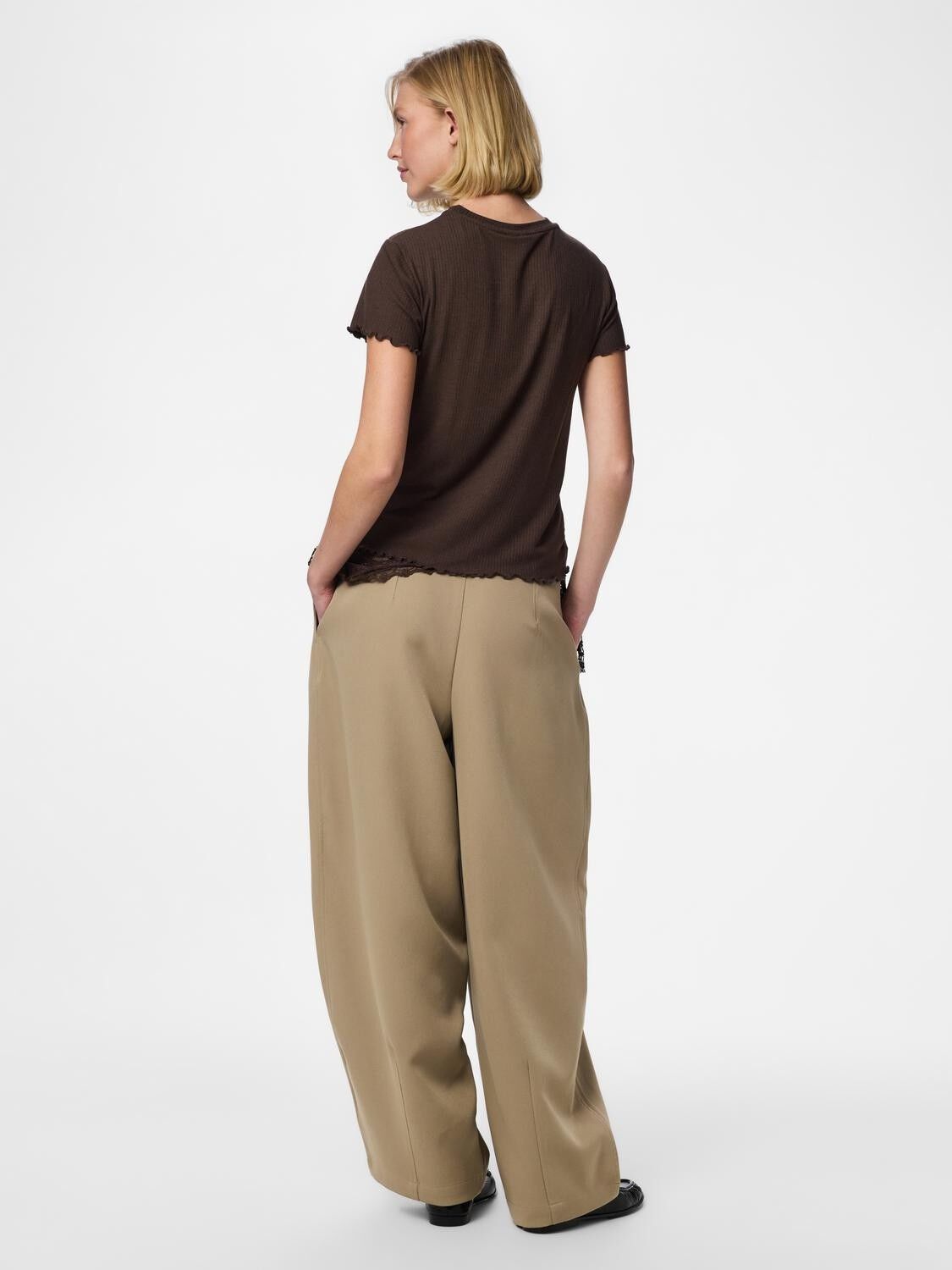 Pcnicca Ss O-Neck Top Jrs Noos