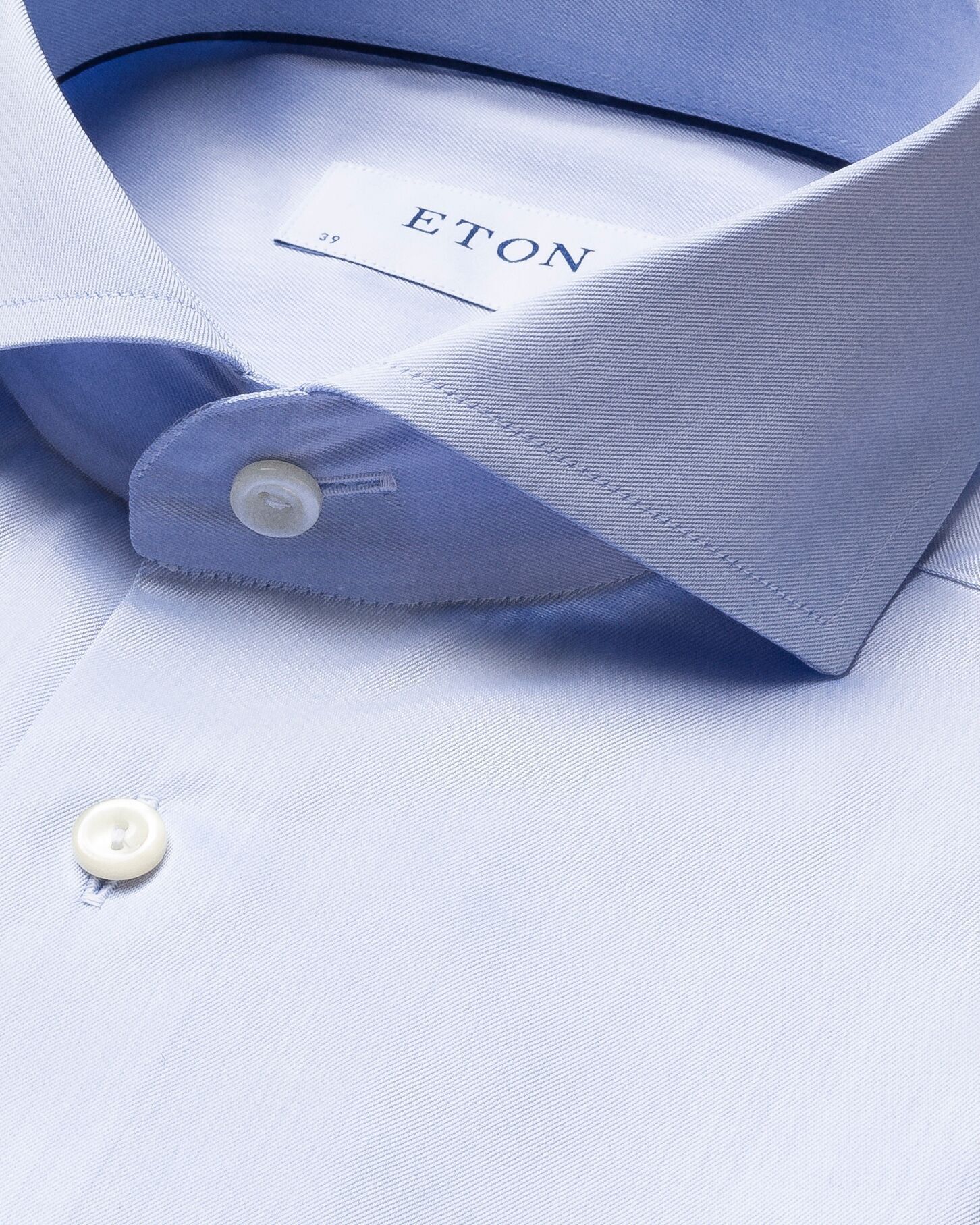 Super Slim Fit Light Blue Signature Twill Shirt