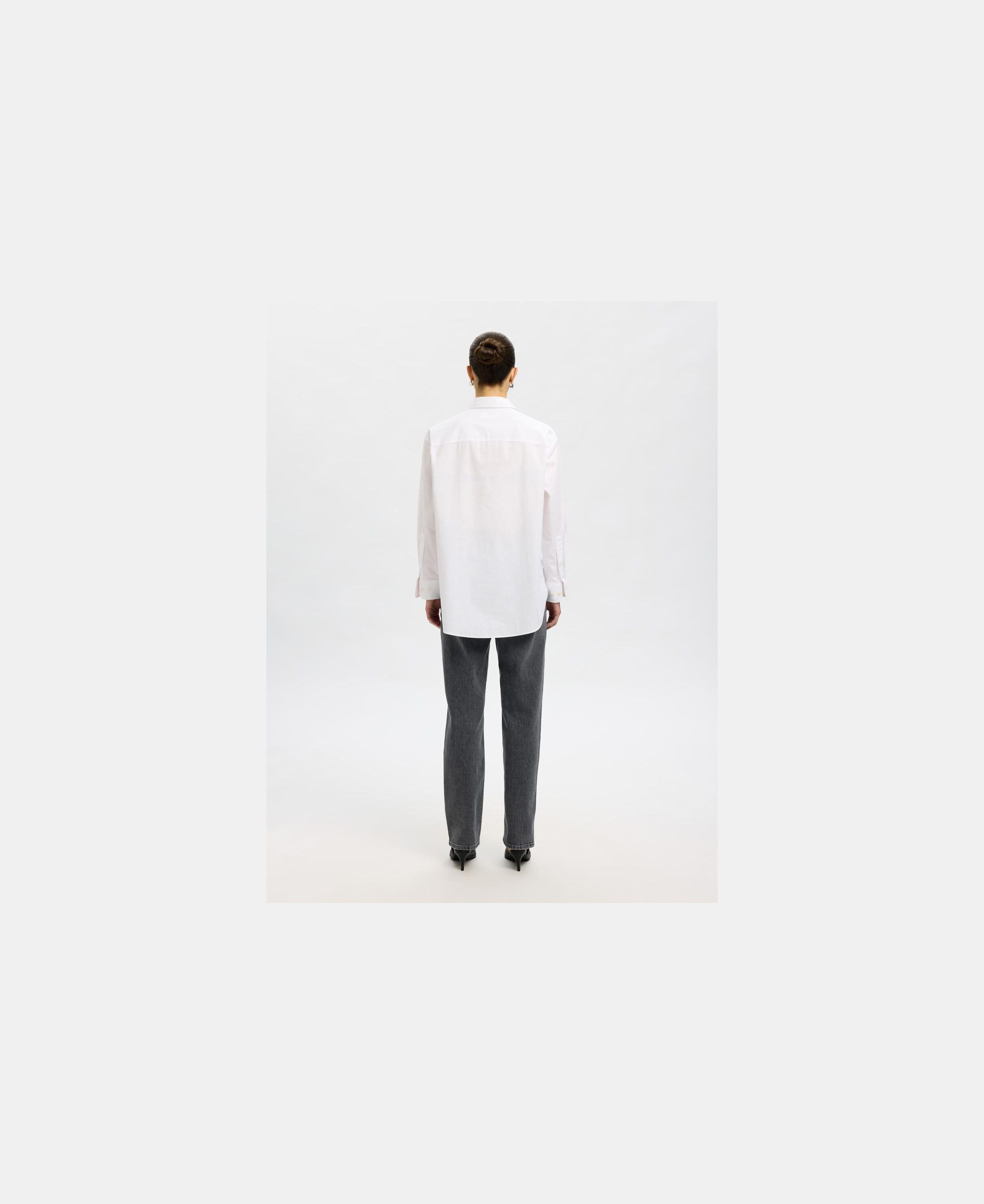 Slfester Ls Oversize Shirt Noos