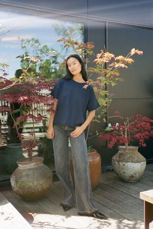 Light stretch cropped t-shirt - Mar