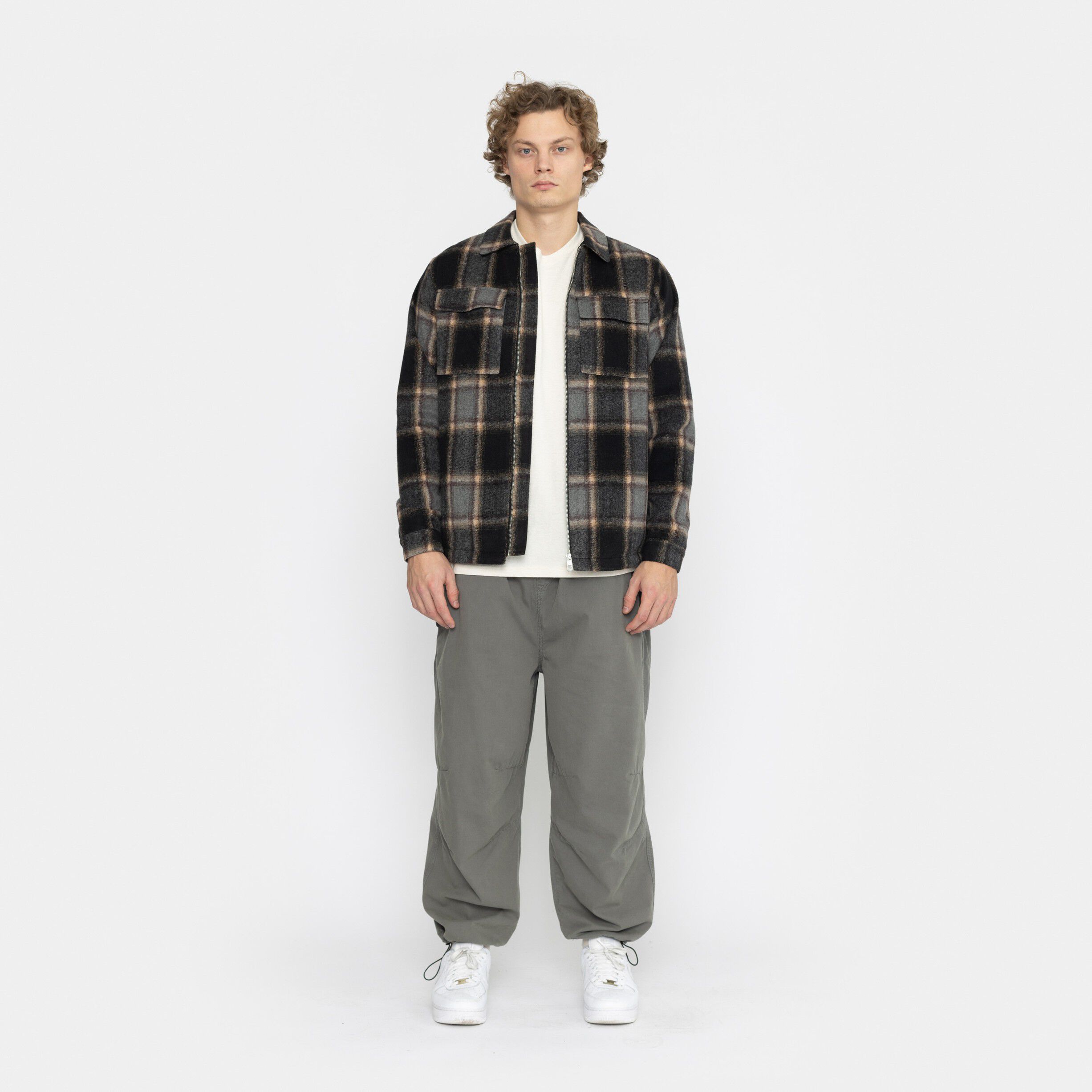 Lined Overshirt W Zipper