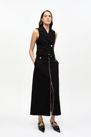 Bonded Crepe Long Skirt