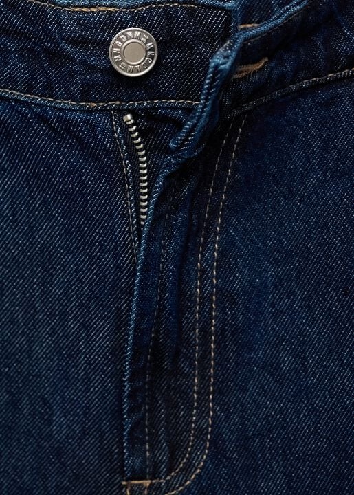 Rinse wash pleated denim bermuda sh