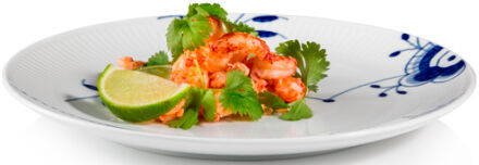 Blue Fluted Mega 23 cm Coupe tallrik