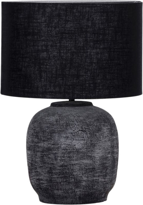 Bordslampa inkl. lampskärm, Tahi, Svart
