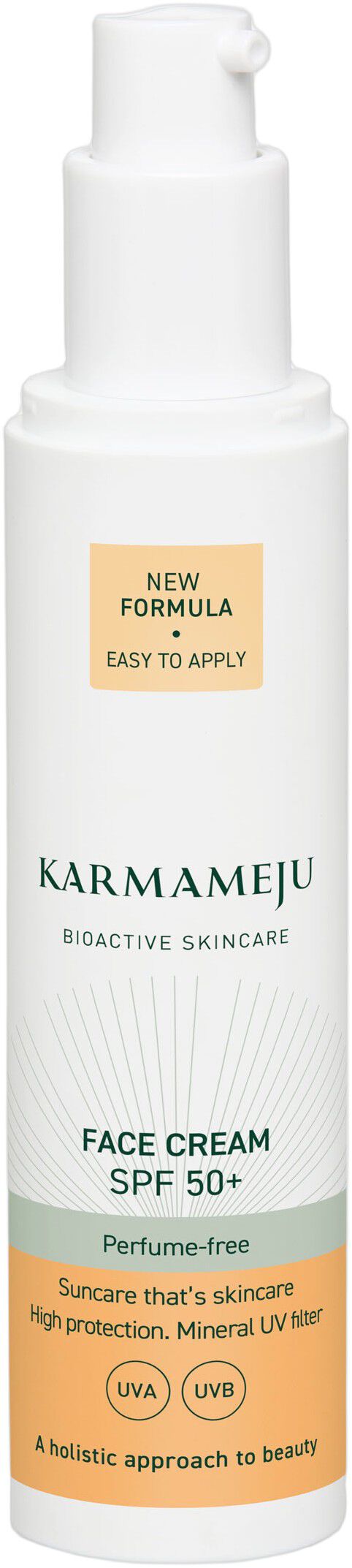 SUN Face Cream, SPF 50+, zinc perfume free