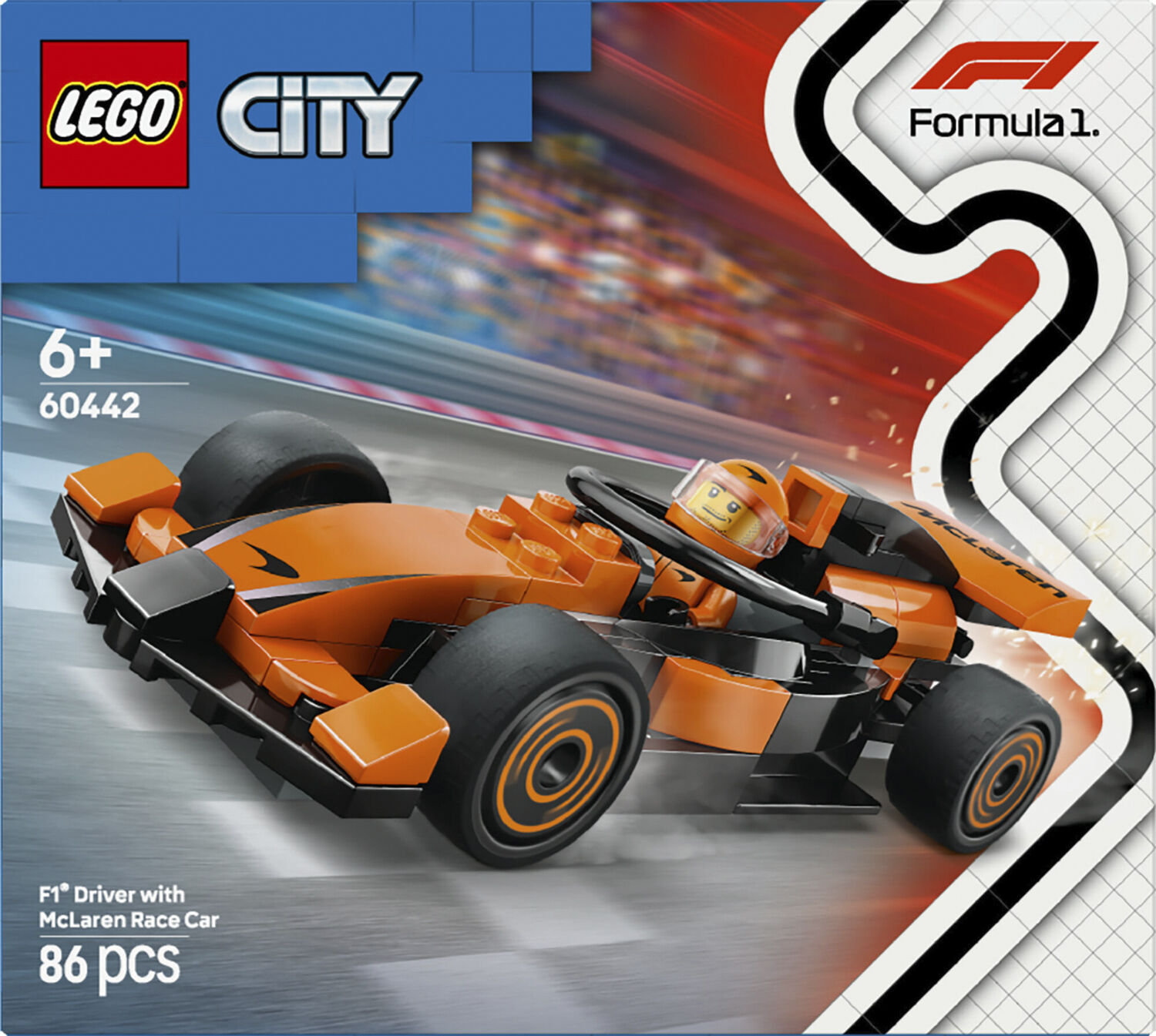 F1-k&oslash;rer med McLaren-racerbil 60442