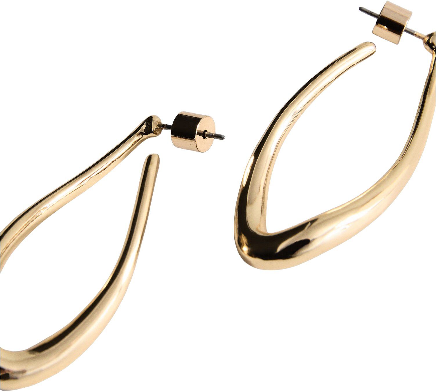 Twisted hoop earrings