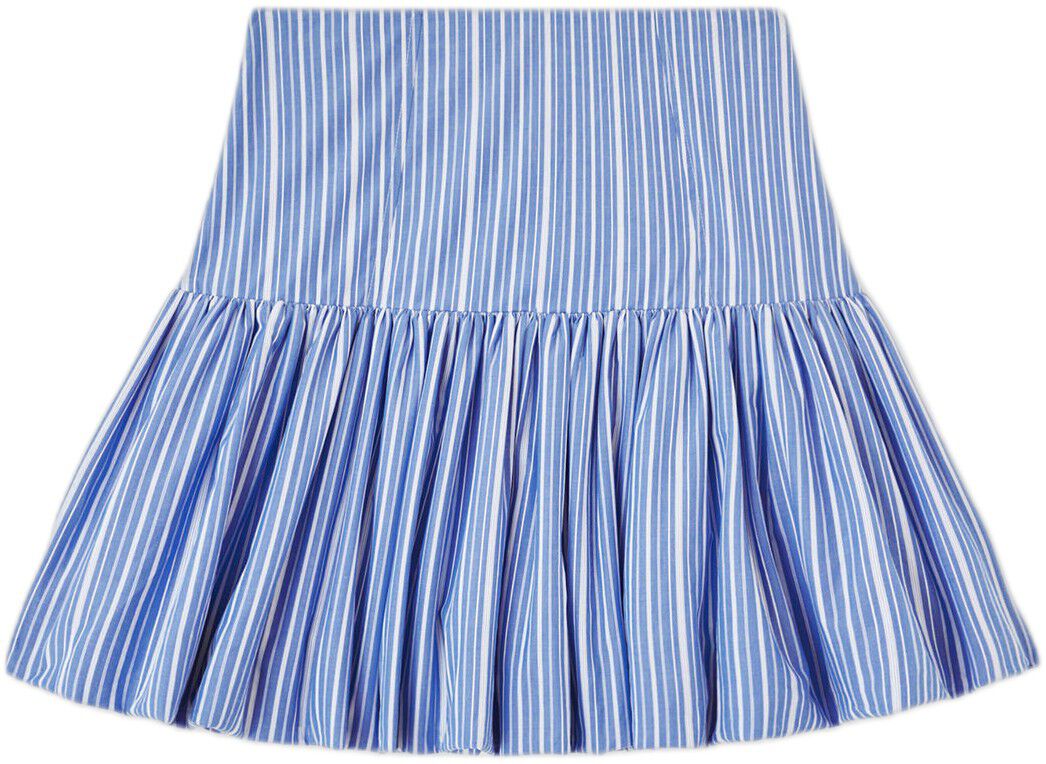 Stripe Cotton Mini Skirt
