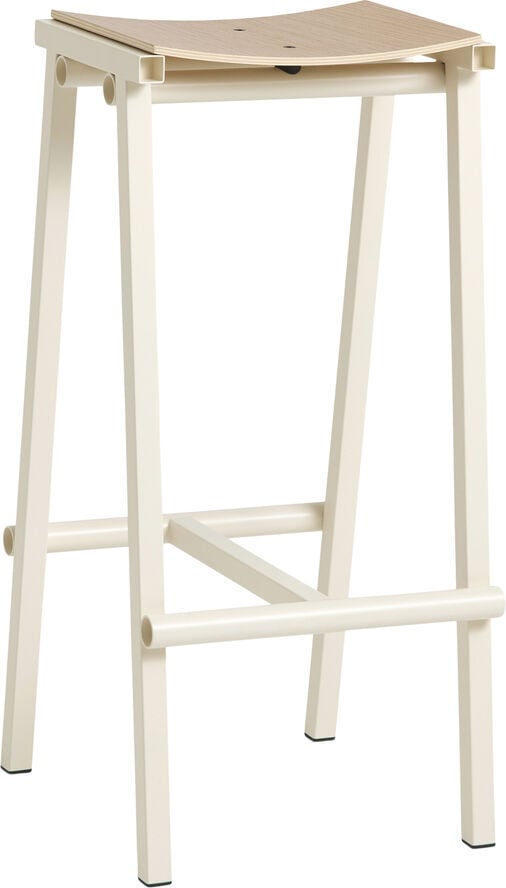 Taburete 8 Bar stool High Eggshell