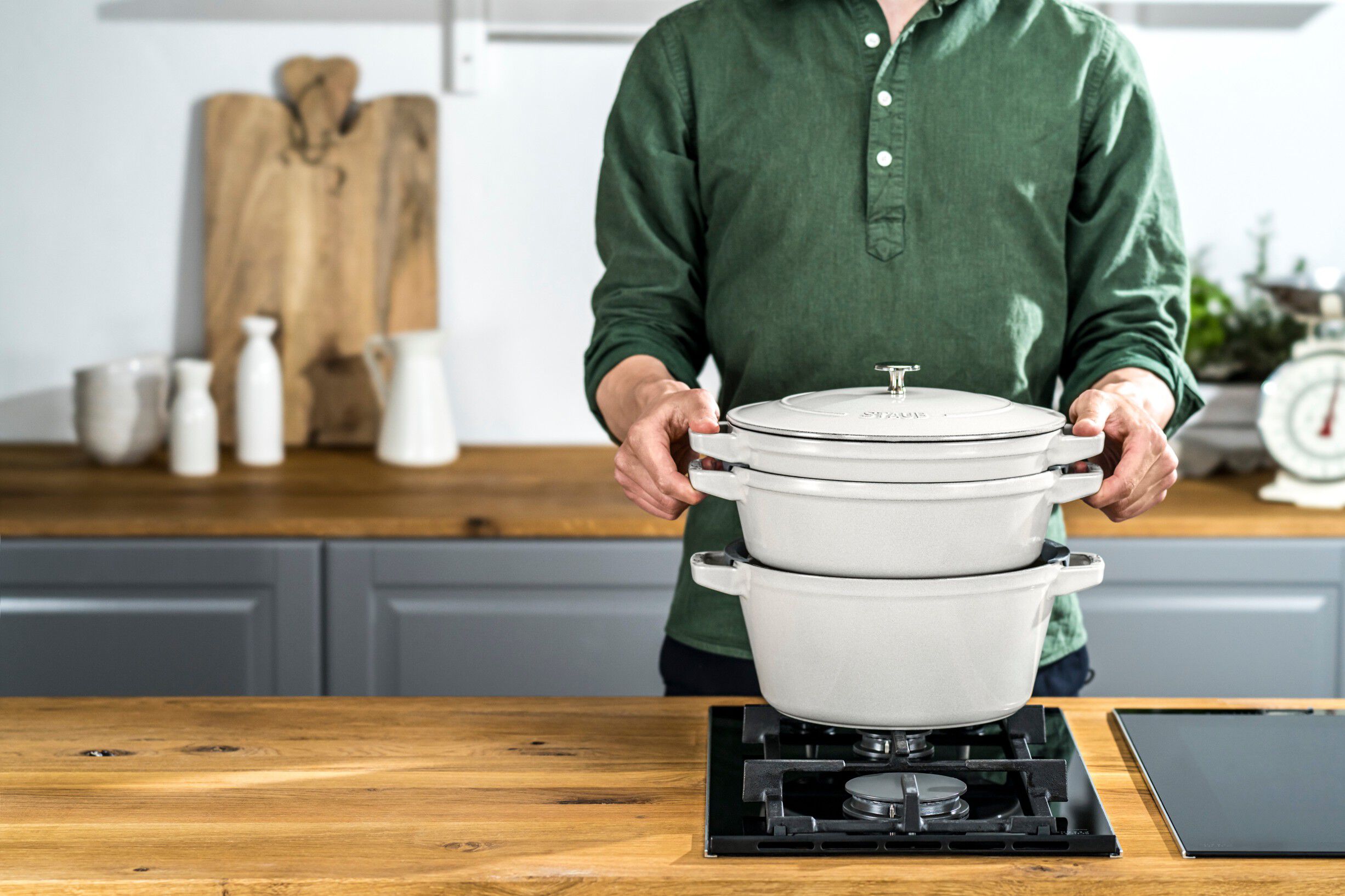 La Cocotte 3-st, Gryt & kastrullset, White Truffle