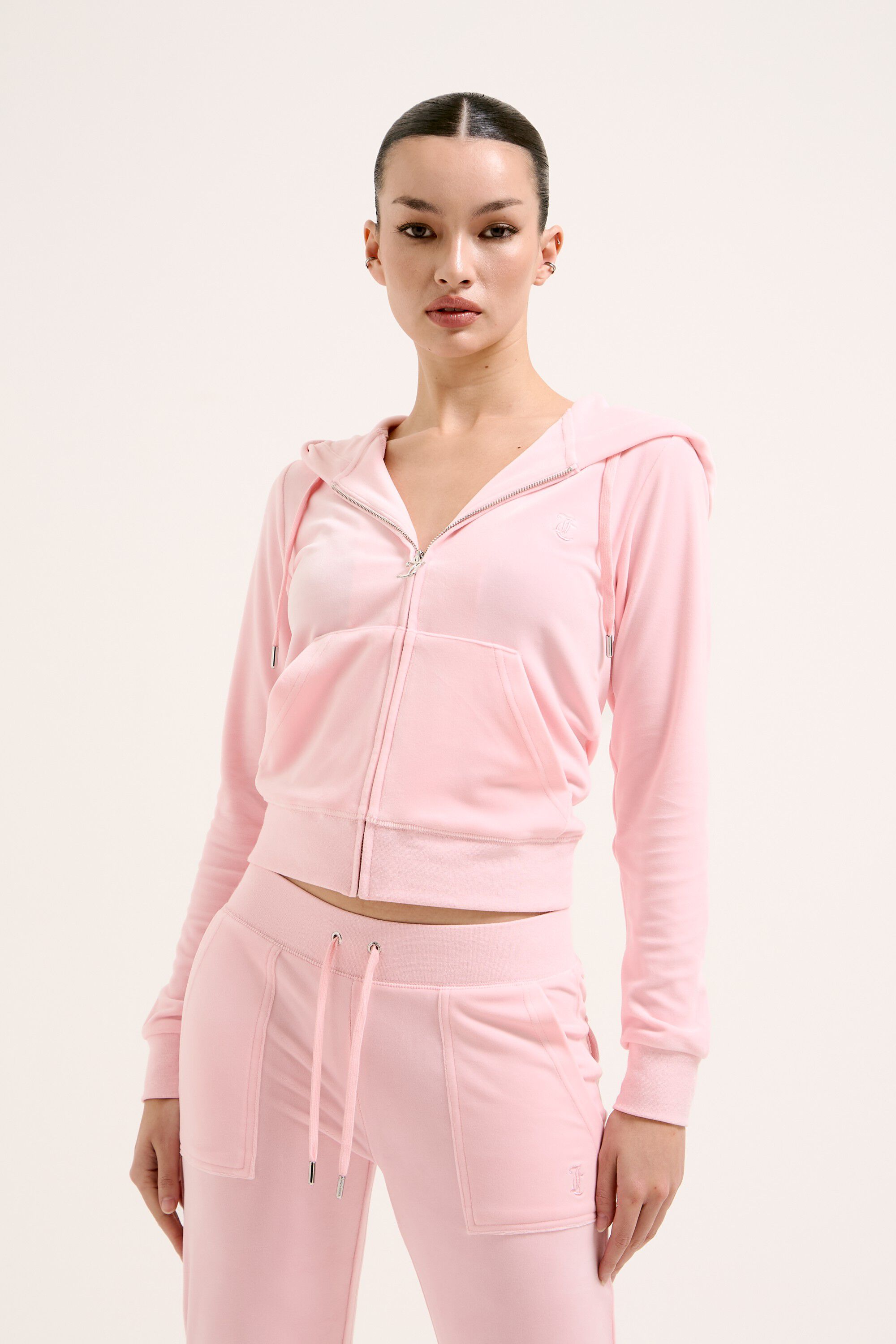 Robertson Classic Velour Zip Trough Hoodie