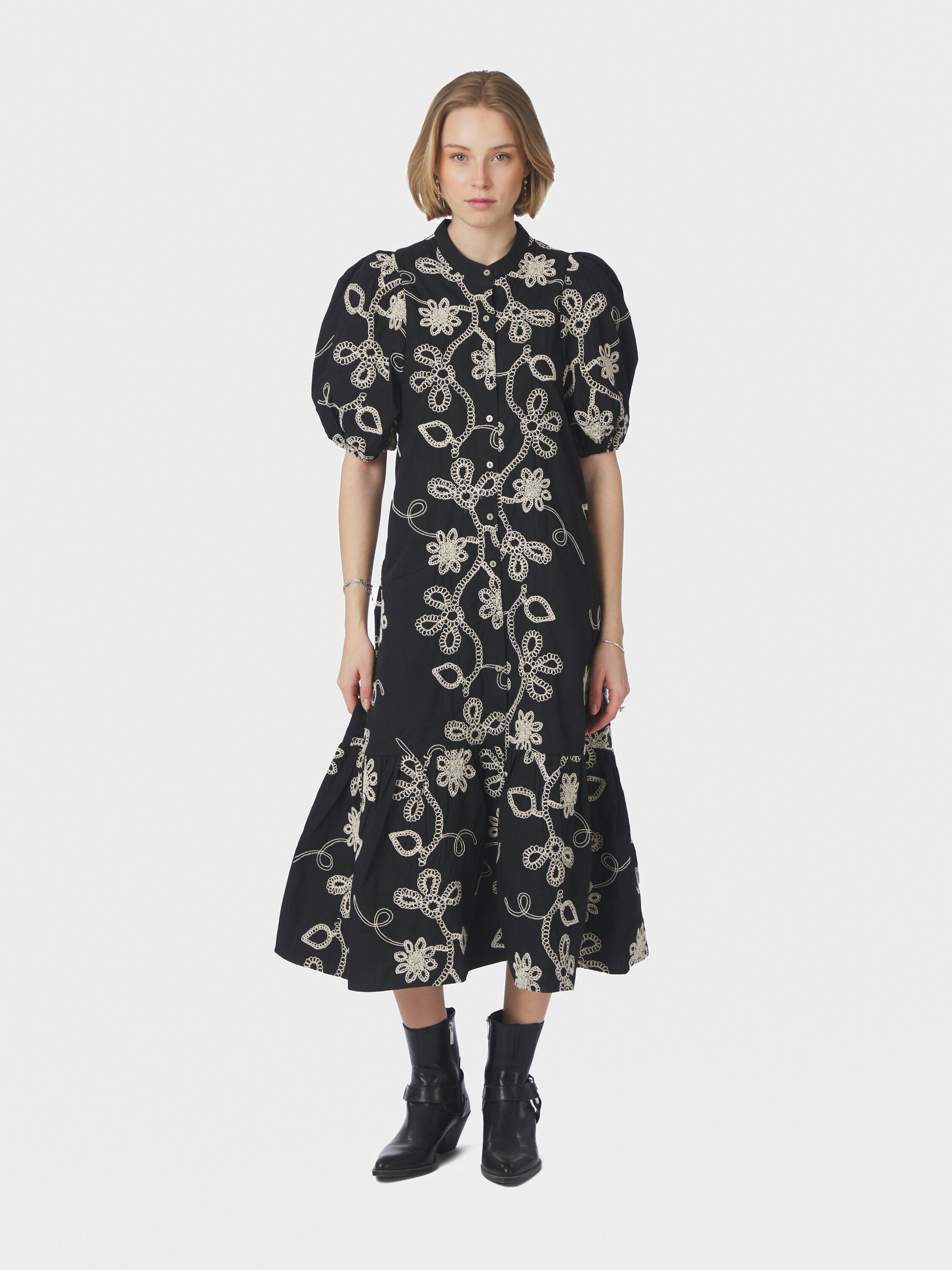 Veronica Dori Emb Dress