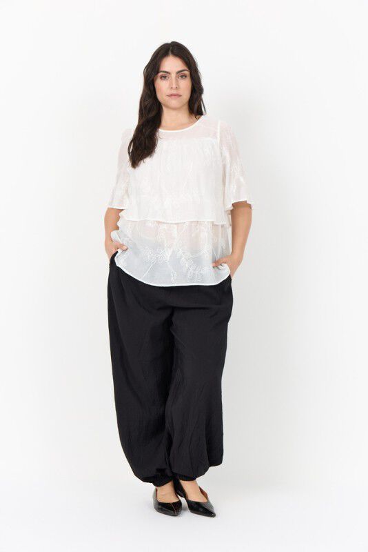 Curvy WA-SILICIA 3 Bluse Off white