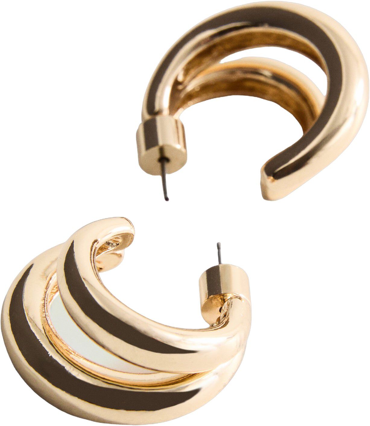 Double hoop earrings