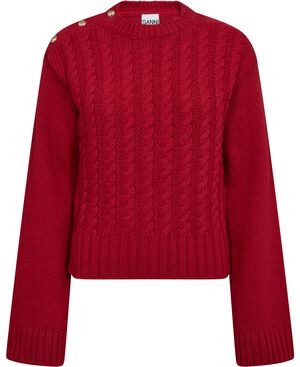 Chunky Cable Wool Mix Sweater