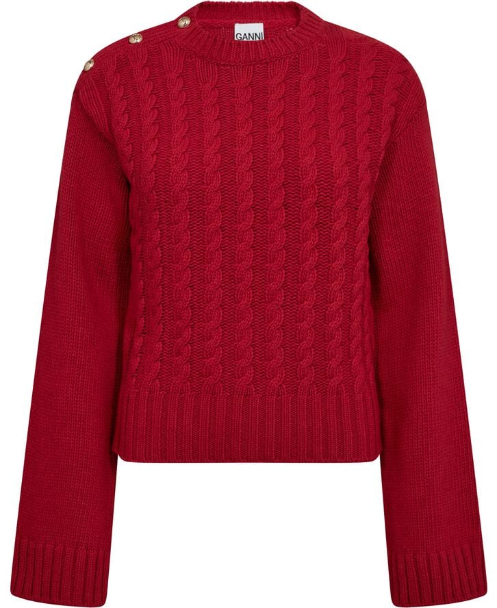 Chunky Cable Wool Mix Sweater