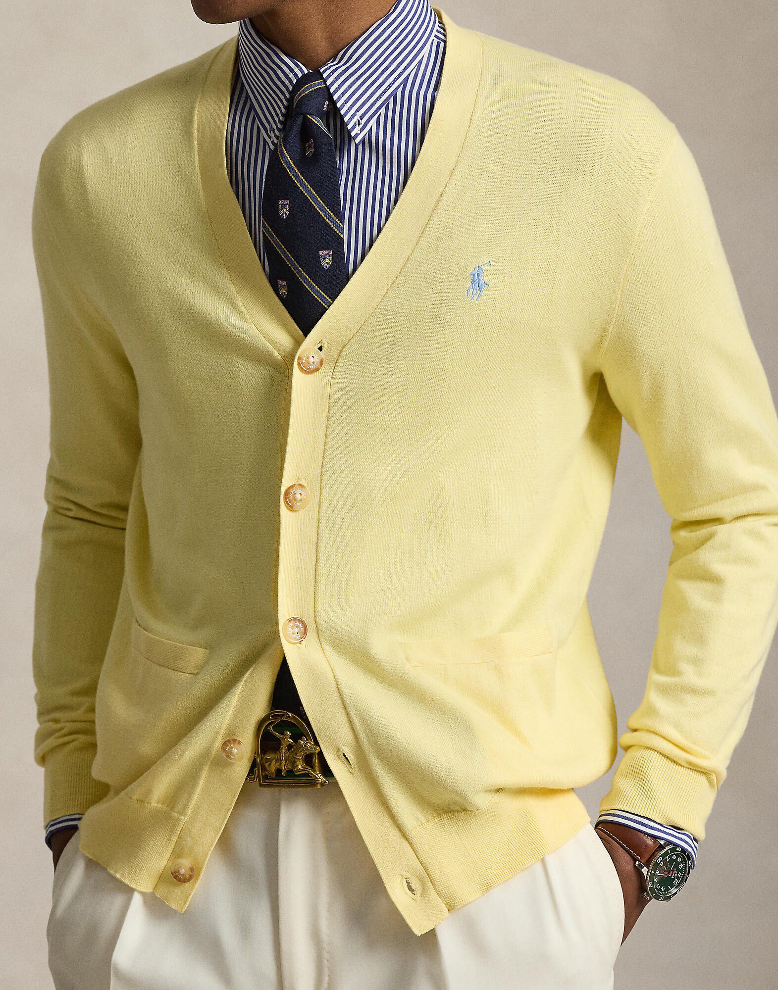 Cotton V-Neck Cardigan