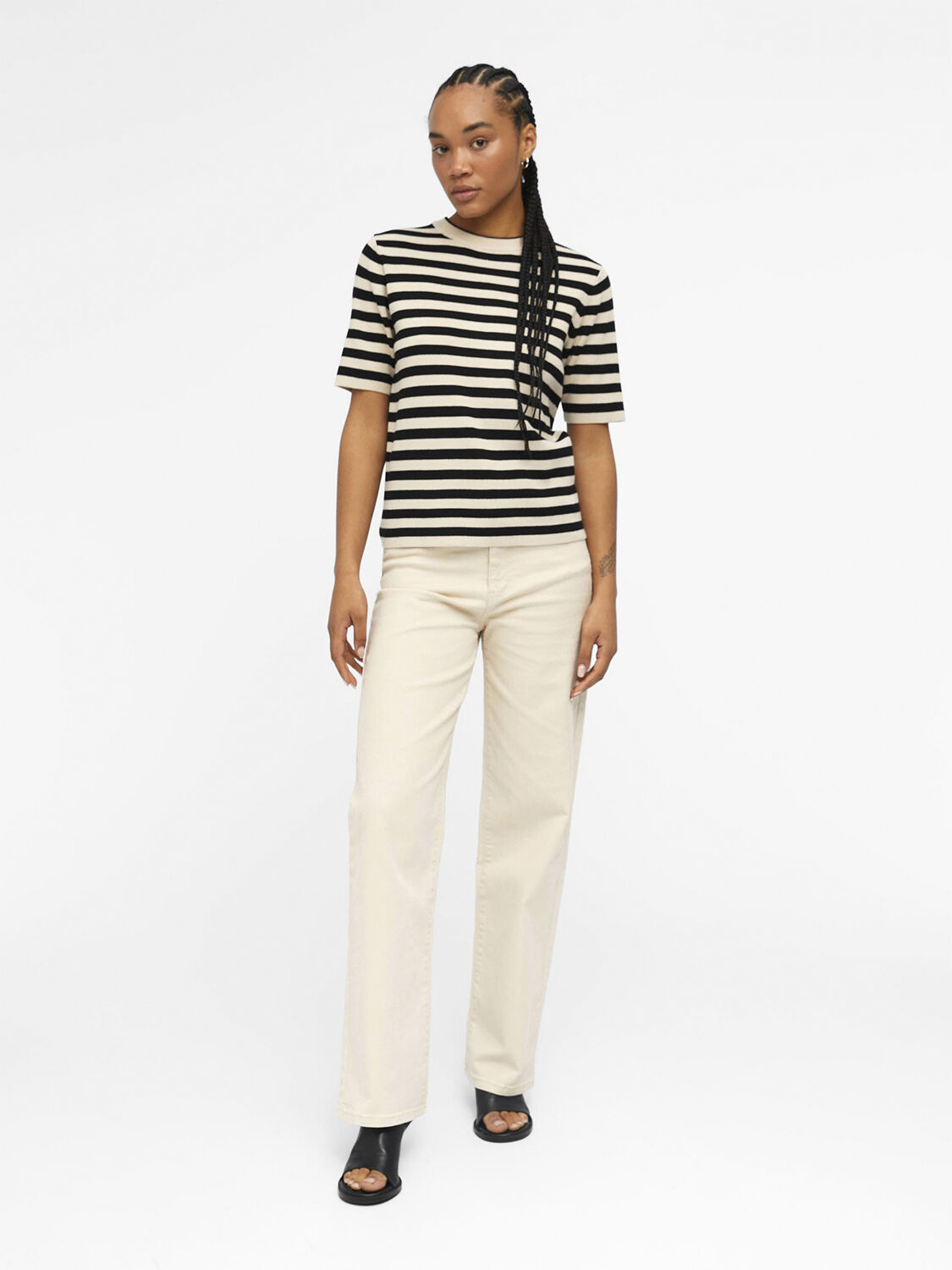 OBJESTER S/S NEW KNIT PULLOVER NOOS