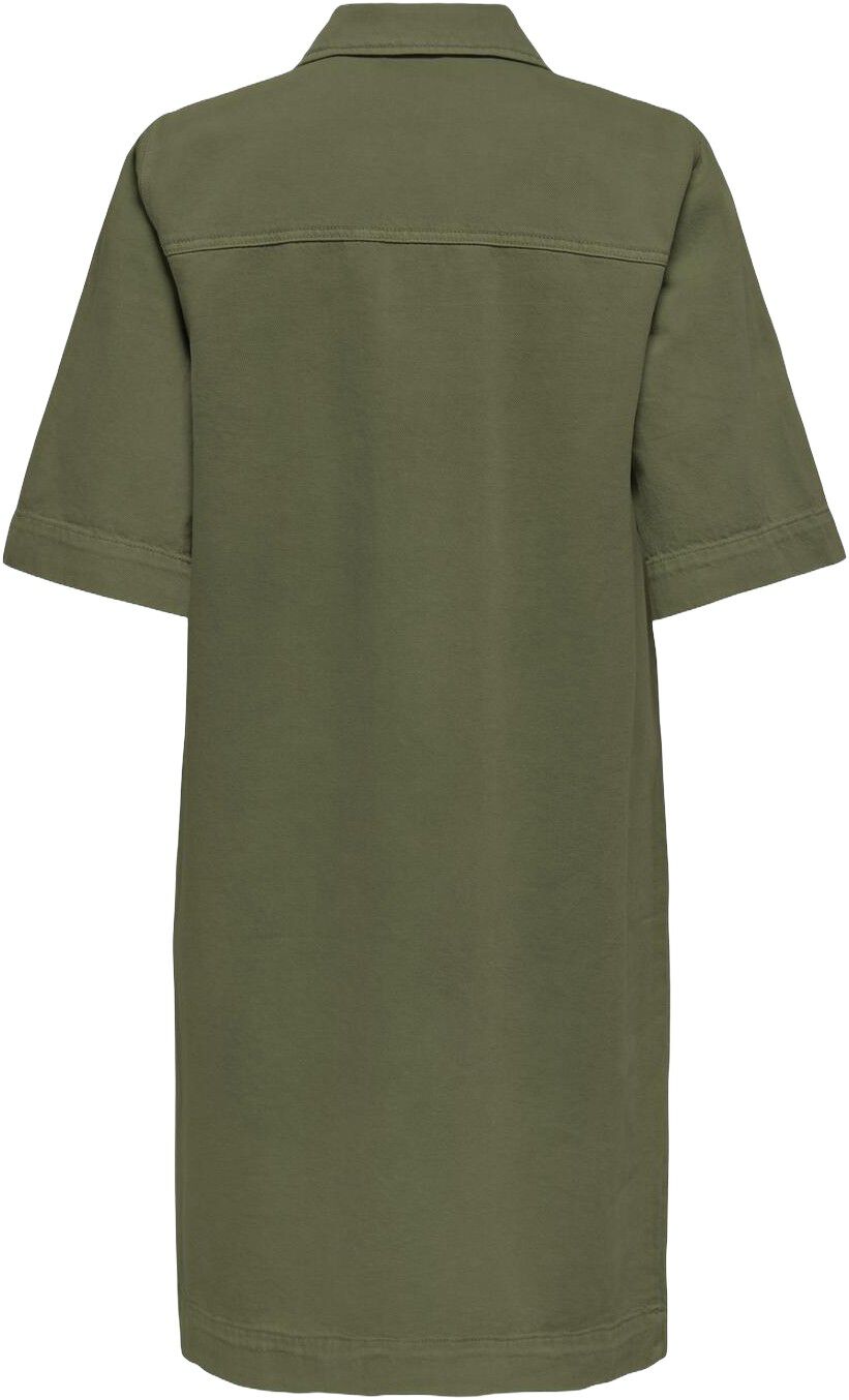 Onlbelle-Silla S/S Button Dress Pnt