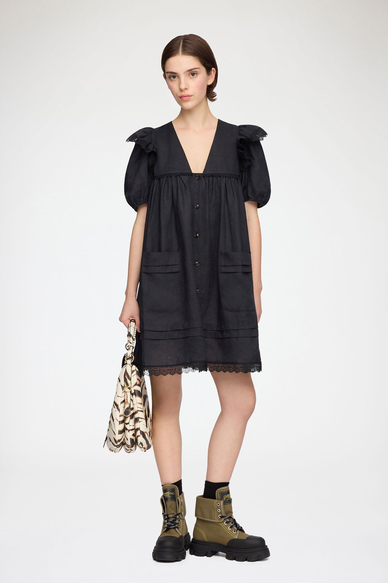 Light Linen Angel Mini Dress