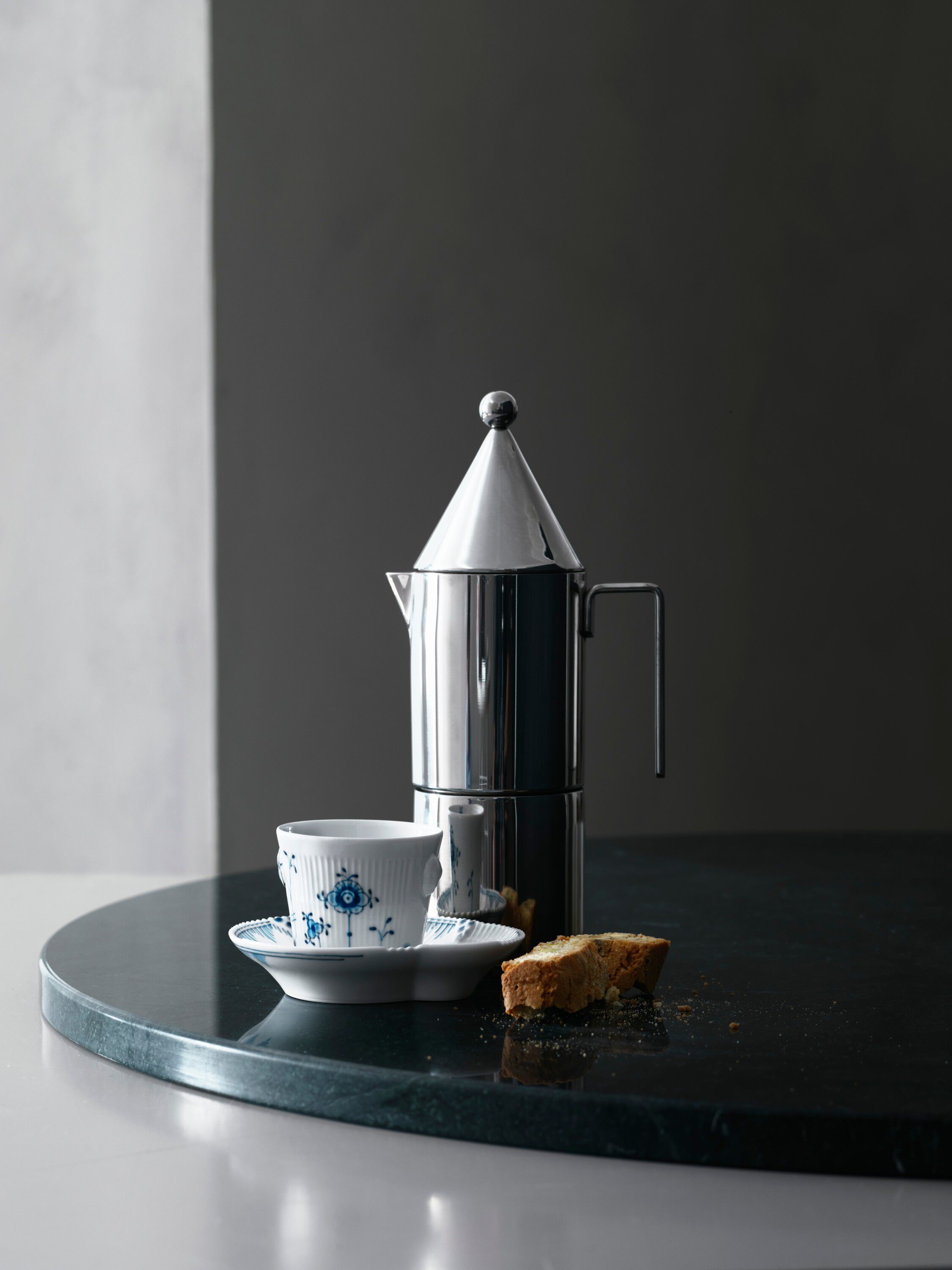 Blue Elements espressokopp och fat 9 cl