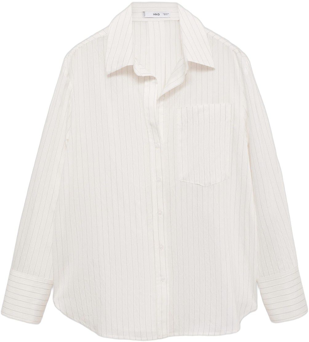 Semi-transparent striped shirt