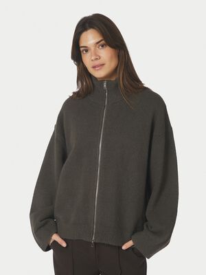 Asley Zip Knit Cardigan