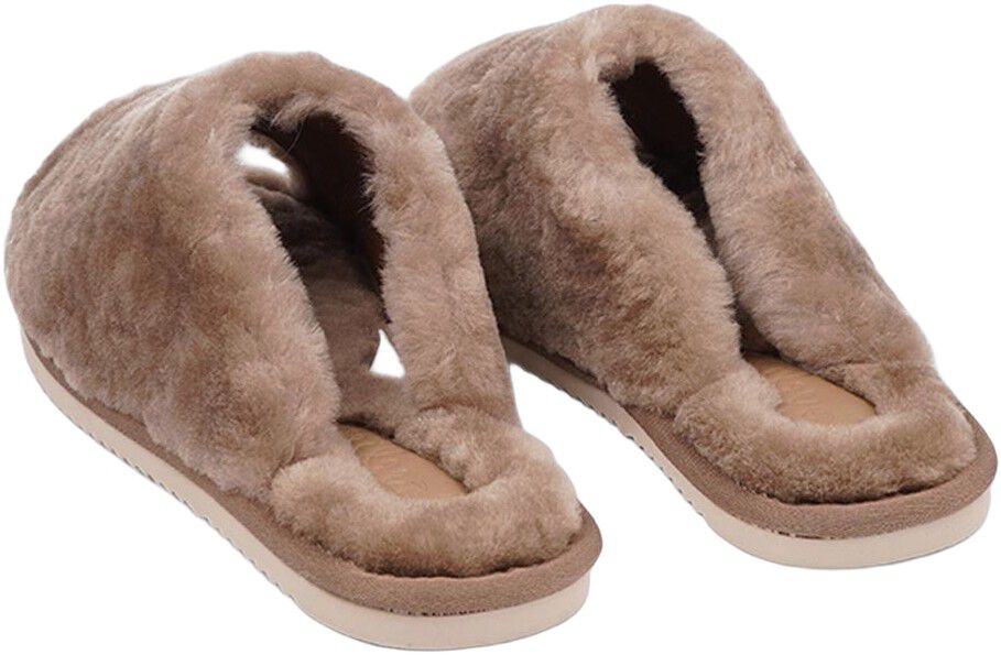KVINA - OPEN SHEARLING SLIPPER
