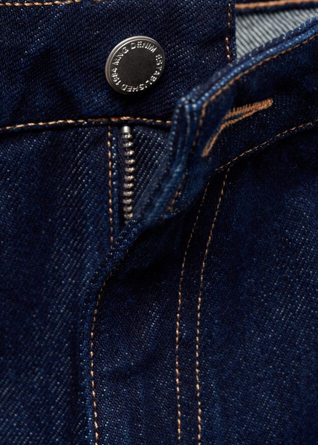 High-rise wideleg jeans rinse wash