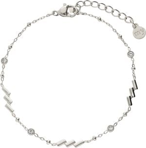 Bracelet diagonal stripes and strass