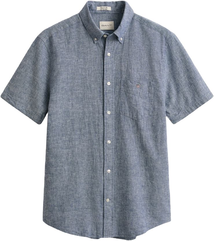 REG COTTON LINEN SS SHIRT