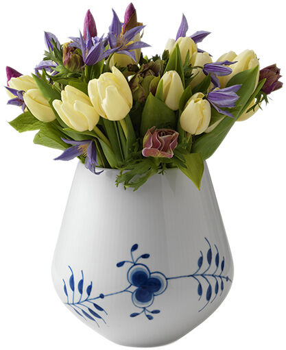 Bl&aring; Mega r?fflad vas stor 20,5 cm