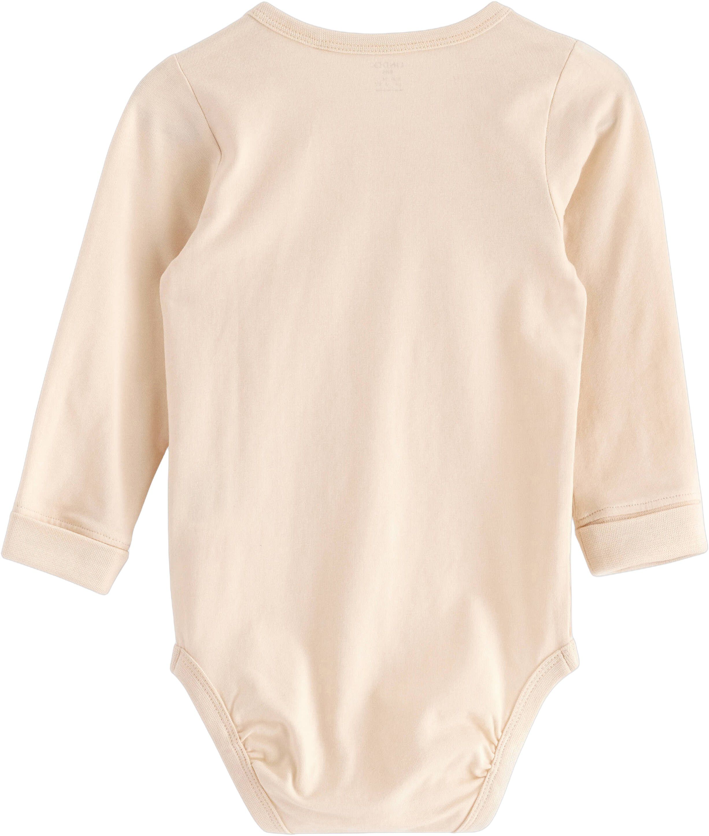 Babybody i bomullsjersey med lange