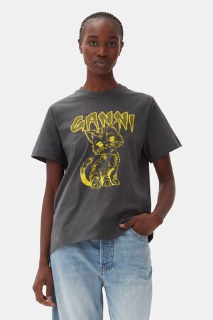 Basic Jersey Kitty Relaxed T-shirt