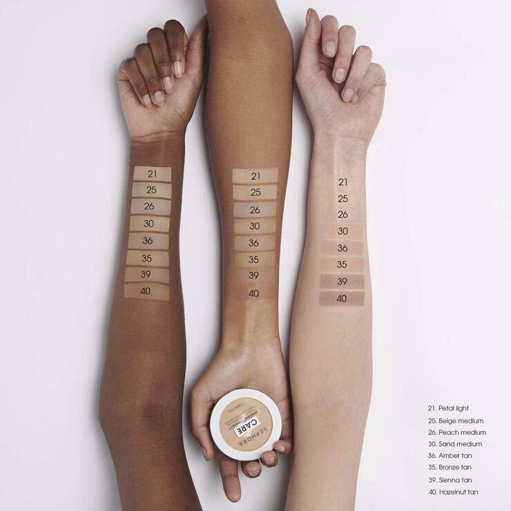 Vårdande mineralpuder (Care Minéral Compact) - Foundation + Lugnande v