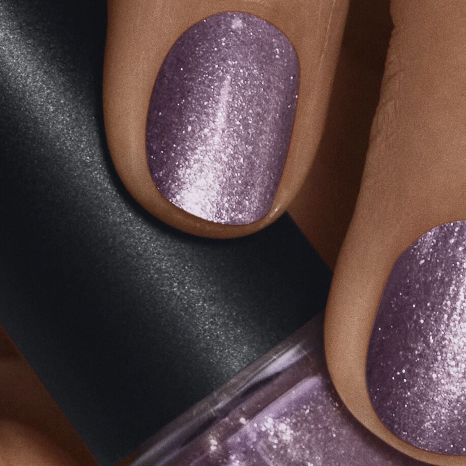 Nail Polish Purple Glitter