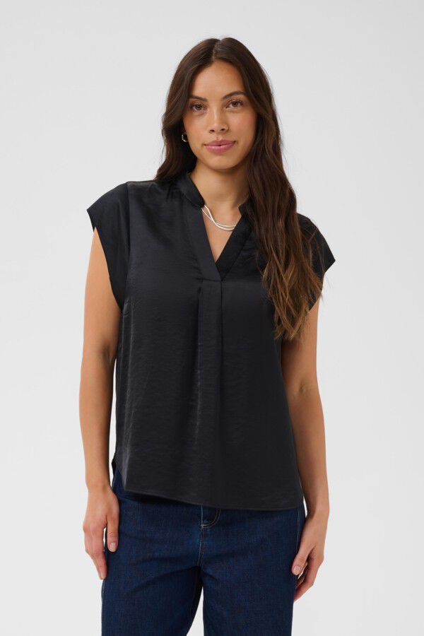 PananSZ Cap Sleeve Blouse