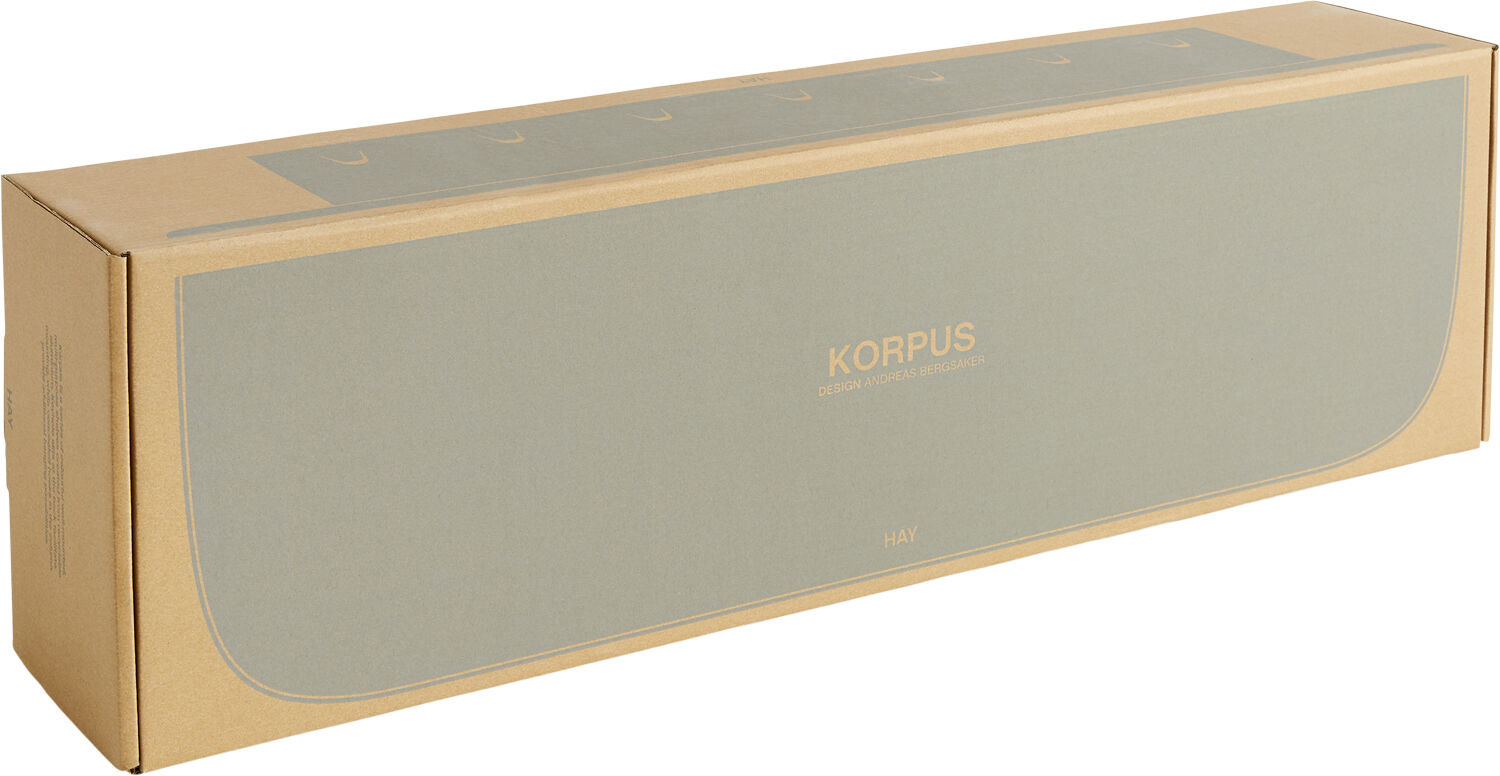 Korpus Shelf-Large 7 hooks-Sea powd