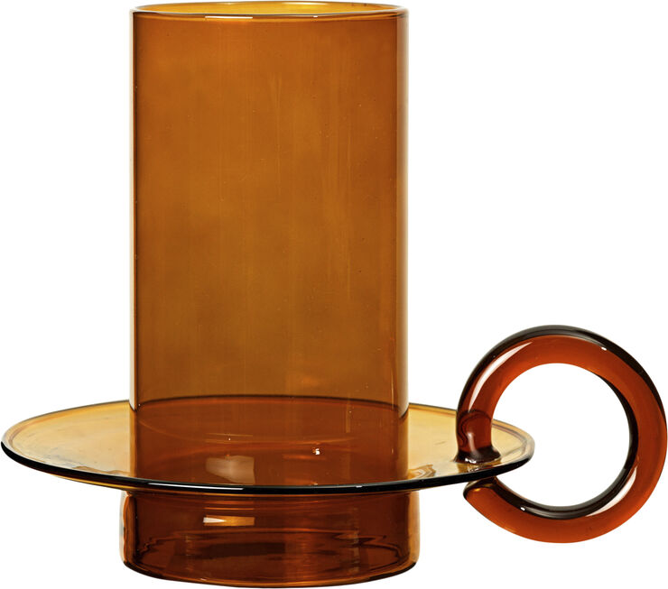 Luce Candle Holder - Amber
